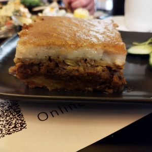 Delicious moussaka! at Veganaki in Athens