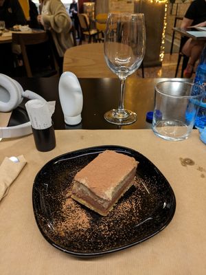 Tiramisu at Veganaki in Athens