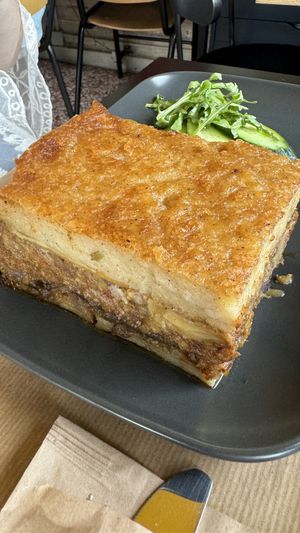 Moussaka  at Veganaki in Athens