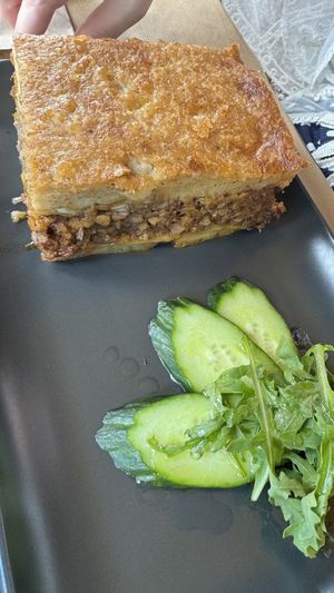 Moussaka   at Veganaki in Athens