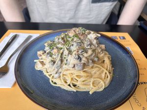 Carbonara   at Veganaki in Athens