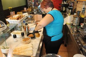 prep at Veganaki in Athens