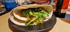 Avocado pie - delight! at Veganaki in Athens