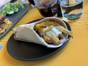Soy Souvlaki  at Veganaki in Athens