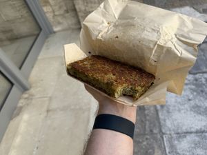 Zucchini pie  at Veganaki in Athens