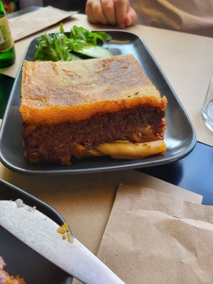 Pastitsio at Veganaki in Athens