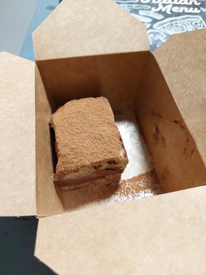 Vegan tiramisu at Veganaki in Athens