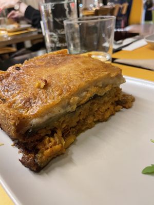 Mousakka  at Veganaki in Athens