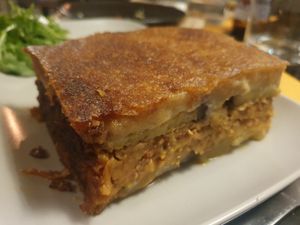 Musaka at Veganaki in Athens