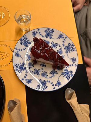 Red fruits cream cake #Veganuary at Veganaki in Athens