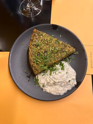 Zucchini pie #Veganuary at Veganaki in Athens