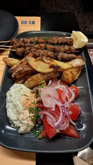 Souvlaki   at Veganaki in Athens