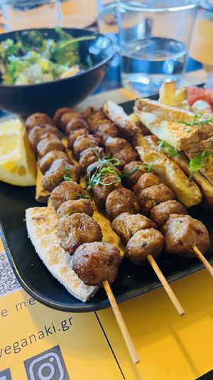 Souvlaki   at Veganaki in Athens