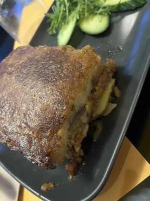 Moussaka   at Veganaki in Athens