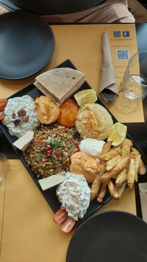 Starter Plate before at Veganaki in Athens