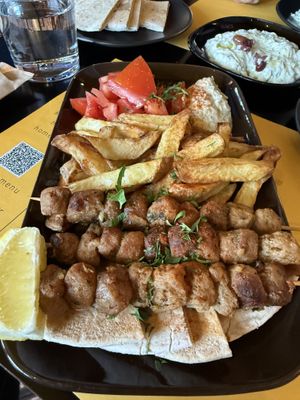 Soy Souvlaki  at Veganaki in Athens