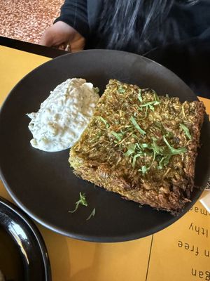 Zucchini pie  at Veganaki in Athens