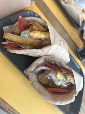 Soy souvlaki   at Veganaki in Athens