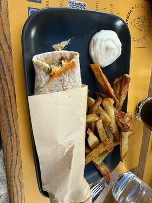 Falafel wrap   at Veganaki in Athens