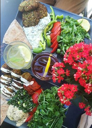 Menu déjeuner at Veganaki in Athens