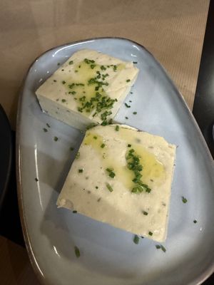 Cashew nuts feta  at Veganaki in Athens