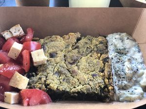 Spinach pie at Veganaki in Athens