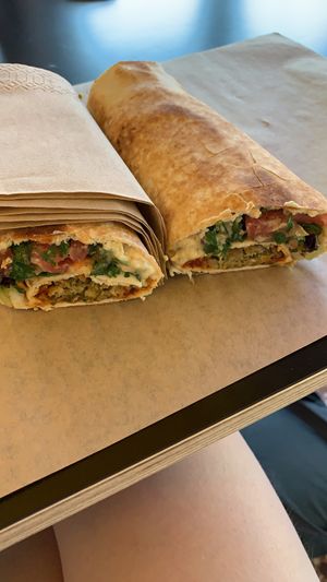 Falafel Wrap at Veganaki in Athens