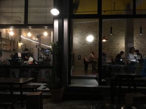 A relaxed evening at Veganaki close to Olympeion at Veganaki in Athens