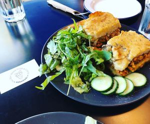 Moussaka at Veganaki in Athens