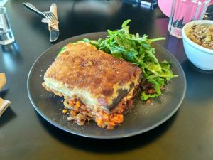 Moussaka at Veganaki in Athens