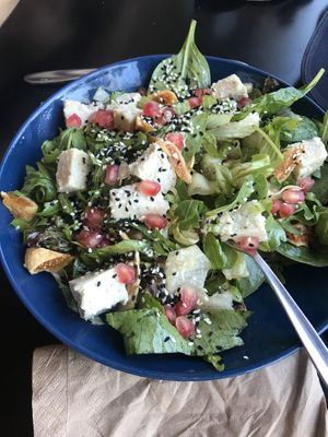 Gourmet salad at Veganaki in Athens