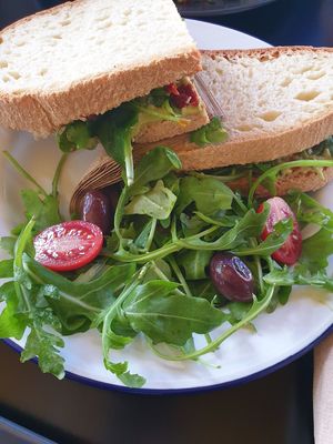 Avocado Sandwich at Veganaki in Athens