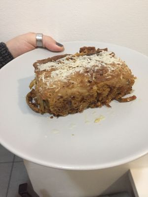 Vegan pastitsio  at Veganaki in Athens