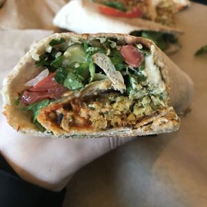 Falafel wrap - delicious!  at Veganaki in Athens