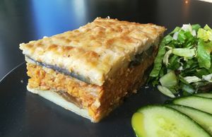 Moustaka at Veganaki in Athens