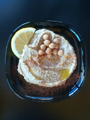 Hummus at Veganaki in Athens