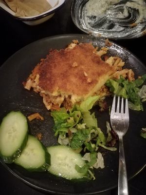 Pastitsio at Veganaki in Athens