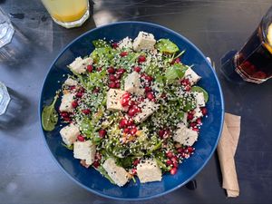 Tasty salad   at Veganaki in Athens