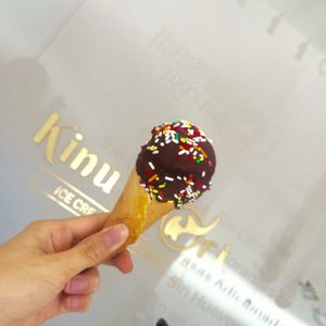 Ice cream cone at Kinu Fiori in Medellin