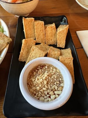 Fried tofu  at The Mad Monkfish in Cambridge