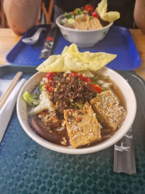 Vegan thai soup lunch 12-2pm friday and Saturday for 9.50€ at Thai House in Leuven