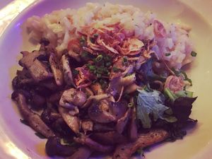mushroom risotto - very delicious but very filling at Beatrix - River North in Chicago