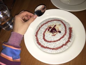 chia seed pudding was very good. at Beatrix - River North in Chicago