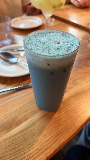 Butterfly Pea Flower Horchata  at Panaderia Nuevo Leon in Chicago
