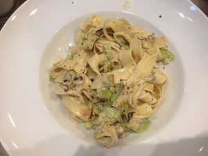 Leek Pasta seasonal special (Sep 2021) at La Stella Nera in Berlin