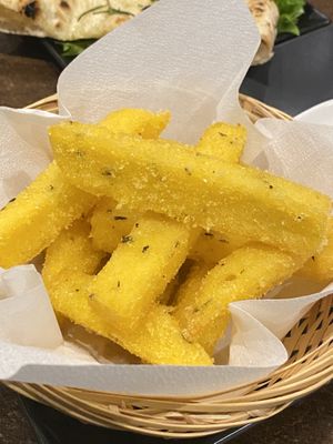 fried polenta at La Stella Nera in Berlin