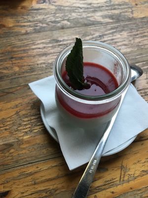 Vegan Panna Cotta at La Stella Nera in Berlin