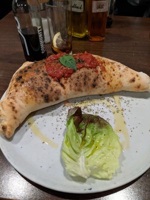 calzone at La Stella Nera in Berlin