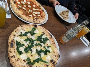 Pizzas and pasta at La Stella Nera at La Stella Nera in Berlin