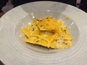 The pasta dish was ridiculously measly. at La Stella Nera in Berlin